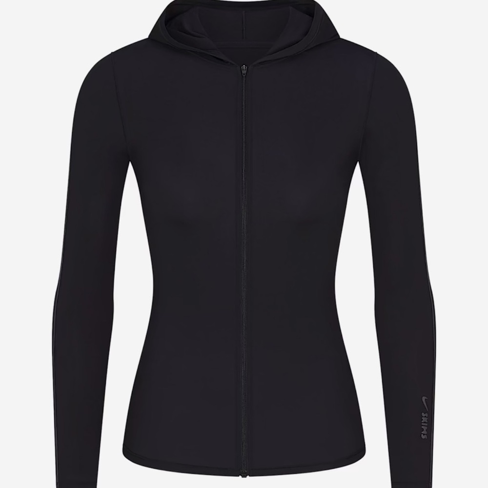NIKE SKIMS Women's Black Full-Zip Hoodie